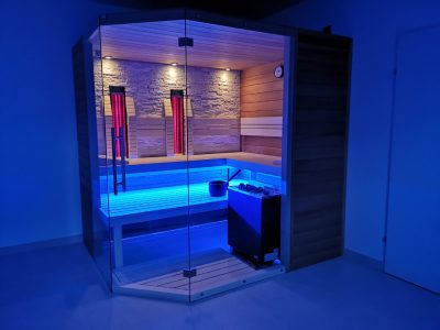 SAUNA KING finn+bio kombi szauna Rhodos 3-4 főre