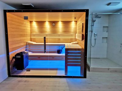 SAUNA KING finn+bio kombi szauna Rhodos 4-5 főre