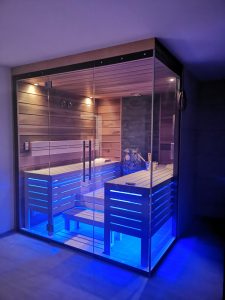 SAUNA KING finn+bio kombi szauna Rhodos 3-4 főre