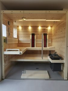 SAUNA KING finn+bio kombi szauna Rhodos 3-4 főre