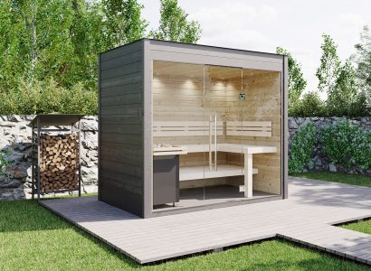 SAUNA KING KERTI SZAUNA, Antracit, 260 X 160 CM