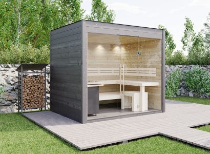 SAUNA KING KERTI SZAUNA, Antracit, 260 X 210 CM