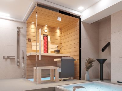 SAUNA KING finn+infra kombi szauna Teneriffa 1-2 főre