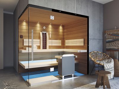 SAUNA KING finn+infra kombi szauna Teneriffa 2-3 főre