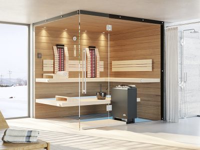 SAUNA KING finn+infra kombi szauna Teneriffa 3-4 főre