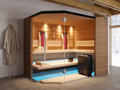 SAUNA KING FINN + INFRA KOMBI SZAUNA MALLORCA 4-5 FŐRE