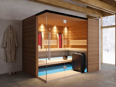 SAUNA KING FINN + INFRA KOMBI SZAUNA RHODOS 4-5 FŐRE