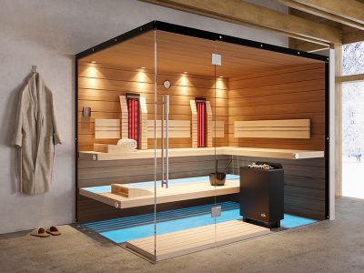 SAUNA KING FINN + INFRA KOMBI SZAUNA TENERIFFA 4-5 FŐRE