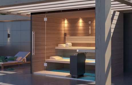 SAUNA KING FEDETT TERASZRA ÉPÍTHETŐ FINNSZAUNA 4-5 FŐRE