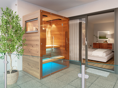 SAUNA KING kültéri infraszauna 2 főre