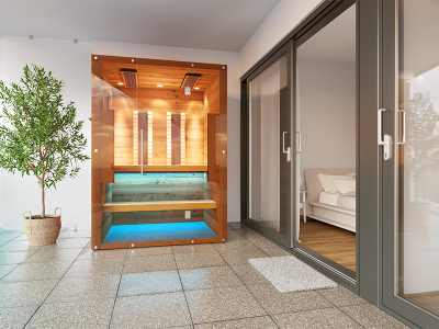 SAUNA KING kültéri infraszauna 2 főre