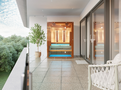 SAUNA KING kültéri infraszauna 2 főre