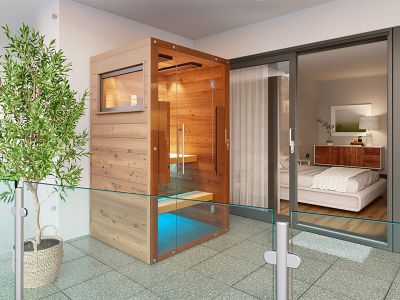 SAUNA KING KÜLTÉRI INFRASZAUNA 1 FŐRE