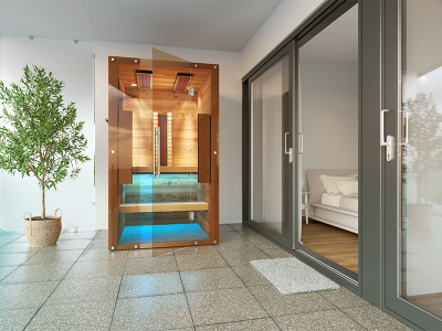 SAUNA KING KÜLTÉRI INFRASZAUNA 1 FŐRE