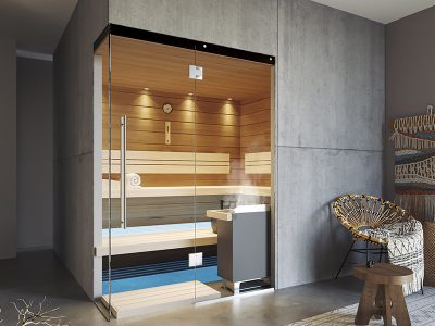 SAUNA KING finn+bio kombi szauna Rhodos 2-3 főre