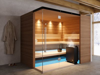 SAUNA KING finn+bio kombi szauna Rhodos 4-5 főre