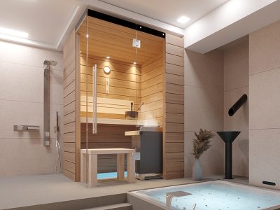 SAUNA KING FINN + BIO KOMBI SZAUNA RHODOS 1-2 FŐRE